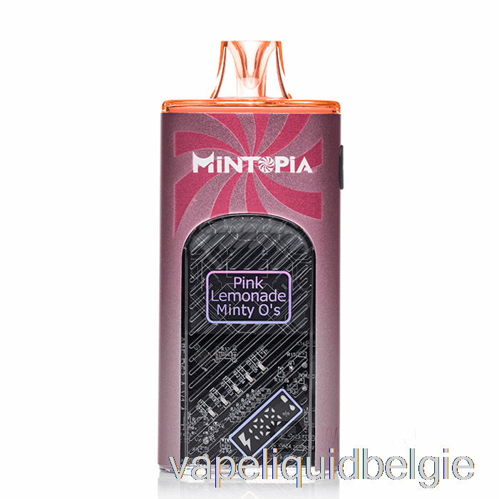 Vape Vloeistof Mintopia Turbo 9000 Wegwerp Roze Limonade Mint O's